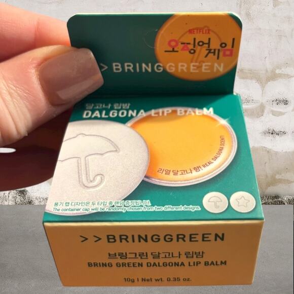 BRINGGREEN x Squid Games Bamboo Hyalu Lip Essence Double Set & Lip Balm NEW - Picture 5 of 7